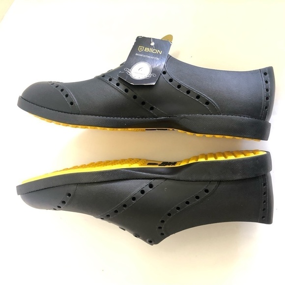 Biion Men's Black The Classics Oxford Golf Slip On Shoes Size M6/W8/EU40 - Picture 10 of 12